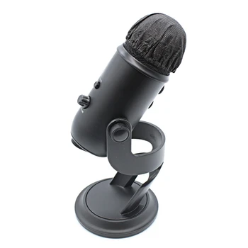 FULL-200 Ks Černé Jednorázové Mikrofon Pokrývá Karaoke Anti-Splash Mic Kryt Prach-Důkaz Příslušenství