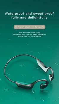 G-100 Ucho Kostní Vedení-montáž Bluetooth Headset Vodotěsný Bluetooth V5.0 Sluchátka Bezdrátová Blutooth Headset, Sportovní