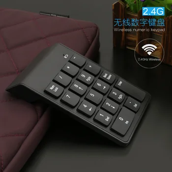 G1 2.4 G Bezdrátová Numerická Klávesnice, USB, Ultra Slim Digitální Klávesnice Mini Ergonomické Číslo Pad Standard 18 Klíče, pro iMac/MacBook
