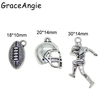 GraceAngie 30KS Americký fotbal Sportovní Přívěsky Přívěsek Šperky Náhrdelník Takže Zjištění Rugby