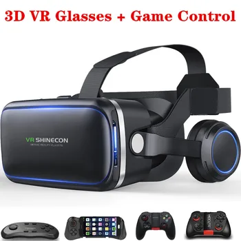 High-end Původní VR brýle Sluchátka verze 3D VR virtuální realita Brýle Volitelné Bluetooth Herní Ovladač Hračky Pro Děti