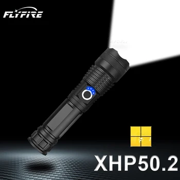 High power led svítilna XHP50.2 XHP50 flash light LED svítilna 18650 26650 Zoom USB Taktická svítilna Dobíjecí ruční svítilna