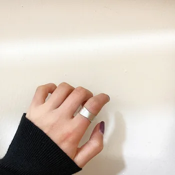 Hladké Matné Zlaté Prsteny Pro Ženy Jednoduchý Design Nastavitelné Otevření Prst Prsten Šperky Vintage Styl Dámské Prsteny Šperky