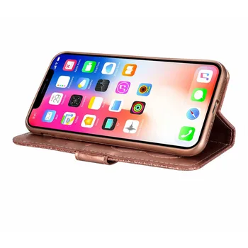 Holky Peněženky Silikonové Bling Pouzdro Pro iPhone11 XR 7 6 8 Plus X Lesklý Třpytky Telefon Kryt pro iPhoneXS Max Případech Shell + pero