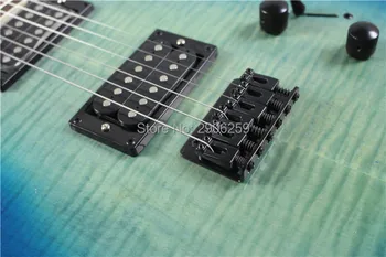 Hot prodej tele elektrická kytara,slepené v jeden kus modrý sunburst tl kytara,H-H humbucker snímače,MINI switch.vysoce kvalitní kytaru