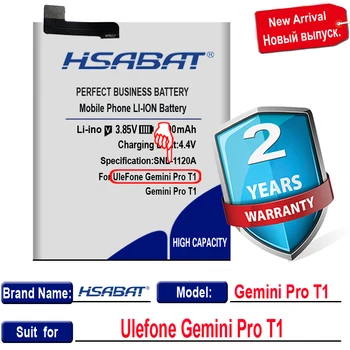 HSABAT Testovány Nové Vysoce Kvalitní 5600mAh Baterie pro Ulefone Gemini Pro T1 Skladem