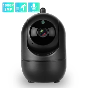 IP Kamera WiFi 1080P 64GB Domácí Bezpečnostní Kamera, Automatické Sledování Kamera, Noční Vidění Bezdrátové Smart Mini CCTV Baby Monitor