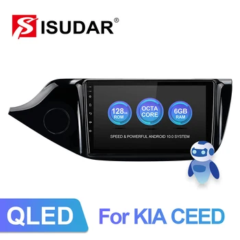 ISUDAR V72 QLED Android 10 Auto Rádio Pro Kia CEED Cee ' d 2 JD 2012-2016 GPS Car Multimedia Octa Jádro RAM 6 GB ROM 128 G 4G ne 2din