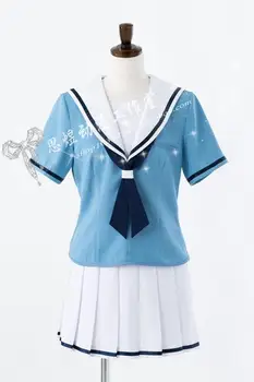 Japonská Sexy Anime BanG Sen! cosplay TOYAMA Kasumi/HANAZONO Tae/YAMABUKI Saya protože JK Školní uniformy holky Námořník oblečení