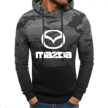 Jarní Podzimní Mikiny Muži Mazda Auto Logo tisk Ležérní vysoce kvalitní Bavlny, Dlouhý Rukáv pánská Mikina Mikina