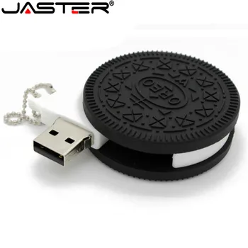 JASTER 2020 Horké módní Karikatura Oreo Rotující Cookies, Flash Disky USB 2.0 4GB 8GB 16GB 32GB 64GB dárek USB Flash Memory Stick