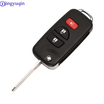 Jingyuqin 10ps Modifikované 3/4 Tlačítka Vzdálené Skládací Auto Klíč Shell Pro Nissan Infiniti Xterra Hranice Muranon TITAN PATHFINDER