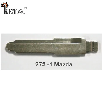 KEYECU 10x KEYDIY Univerzální dálkové Ovladače Flip Klíč Blade 27# -1 , Maz24R pro Mazda