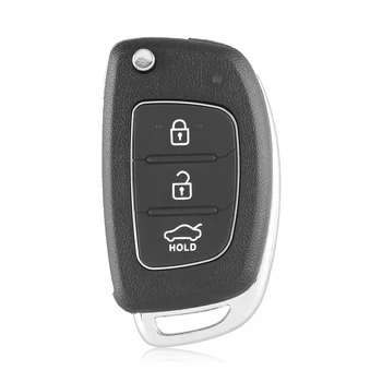 KEYYOU 10pcs/lot Vzdálené Klíče Fob 3/4 Tlačítka Auto Klíč Shell Pouzdro Flip Floding Pro Hyundai ELANTRA Nové Verna