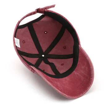 Klobouk módní pánské dopisy vyšívané soft top baseball cap venkovní rekreační Dámské Retro umýt cap sun visor cap