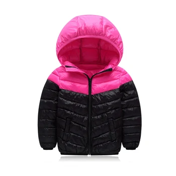 Kluci Kabáty Podzim Zimní Teplé Módní Bundy Dětské Girls Bundy Děti s Kapucí, Oblečení na Zip Vnější Oblečení Pro Děti 3-8Y