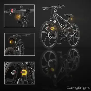 Kolo blinkry Přední Zadní Světlo Cyklistika Výstražné LED Světlo Inteligentní Bezdrátové Dálkové Ovládání Kolo zadní Lampa