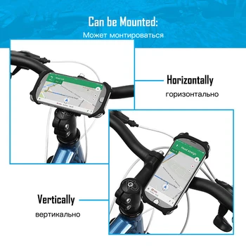 Kolo Držák Telefonu Pro iPhone 11 X 7 Samsung S9 Univerzální Mobilní Mobilní Telefon Držák Bike Řídítek Klip Stojan GPS Mount Držák
