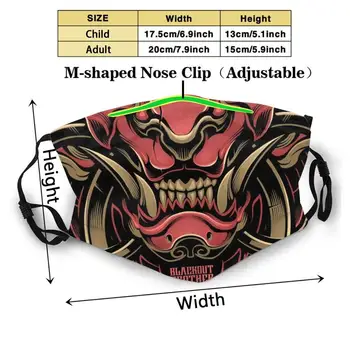 Komainu 3d Tisku Opakovaně Ústa Masky Omyvatelný Filtr Proti Prachu Maska na Obličej Komainu Komainu Tetování Japonsko Tetování