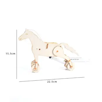 Kreativní hydraulické stroje koně píst technologie Populární Věda Kreativní DIY puzzle montáž mechanický model hračka