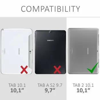 Kryt Případě Pro Samsung Galaxy Tab 2 10.1 GT-P5100 P5110 P7500 P7510 360 Stupňů otočení Tabletu PU Kožené Pouzdro Tab2 10.1 Sklo