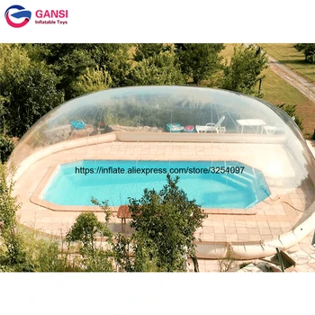Krytým zimním bazénem pvc nafukovací transparentní bazén dome bezpečnostní kryt kopule ,bazény jasné