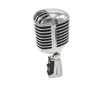 KSOAQP Kovové Shell Tělo pro 55SH II Profesionální Dynamický Vokální Mikrofon Klasického Vintage Stylu Microfone 55 SH Série II
