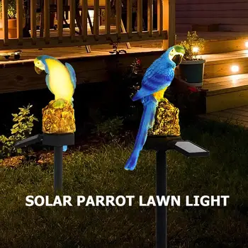 LED Papoušek Solární Trávník Světlo Venkovní Vodotěsné Zahrada Krajina Lampa Solární Zahradní Dvoře Dekorace Lampa Pták Papoušek