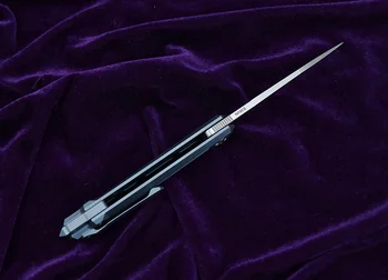 LEMIFSHE JK5311 Flipper skládací nůž S35VN blade kuličkové ložisko TC4 titanu rukojeť lov, táboření ovoce Nože EDC nástroje