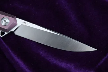 LEMIFSHE JK5311 Flipper skládací nůž S35VN blade kuličkové ložisko TC4 titanu rukojeť lov, táboření ovoce Nože EDC nástroje