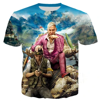 Letní Far Cry 3 Coast T-shirt Muži Oblečení 3D Tisku, Hra, Tričko, Mikina Unisex Mikiny Ležérní Streetwear Šortky Set T43