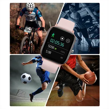 LIGE Módní Chytré Hodinky Pro Muže, Ženy IPX7 Vodotěsné Fitness Tracker LED Full Screen Touch Srdeční Frekvence Monitoru Sport smartwatch