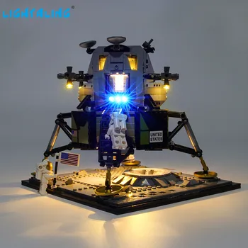 Lightaling Led Light Kit Pro 10266 Tvůrce Lunární Modul Apollo 11