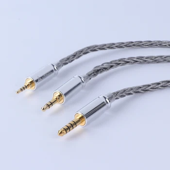 Linsoul Nymfa 8 Pramenů 5N OCC Postříbřené Litz Upgrade Kabel s Nano Technologií Graphene Povlak, Náhradní kabel