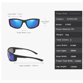 LongKeeper Polarizované sluneční Brýle Muži Značky Návrhář Módní Anti-Oslnění, Sluneční Brýle, Ženy, Zrcadlové Řidičské Brýle UV400 Gafas
