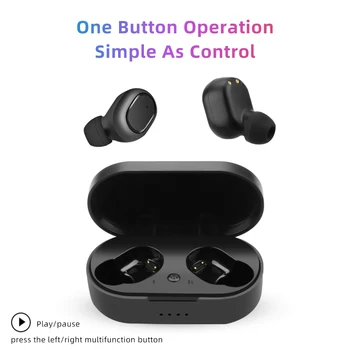 Lovebay TWS Bluetooth 5.0 Bezdrátové Sluchátka A6S HD Stereo Sportovní In-ear Sluchátka Handsfree Headset Sluchátka pro Xiaomi iPhone