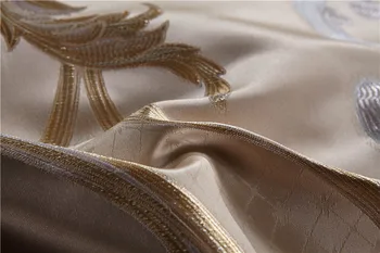 Luxusní Royal Ložní prádlo set Queen King Postel Satén Egyptská Bavlna Hnědé Peřinu prostěradlo set šíření linge de svítí funda cama
