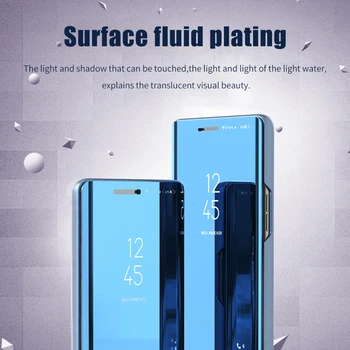 Luxusní Zrcadlo Telefonu Pouzdro Pro Xiaomi Mi Note 10 Pro Flip Stand Kryt Pro Xiaomi Redmi Note 8T 8 Pro 8A Note8 t Ochranné Coque