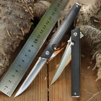M390 Kapesní Nůž S Klipem-na Složce Mini Vysoká Tvrdost Skládací Nůž Přenosné Záchranné Outdoor Camping Nůž Lovecký Nůž