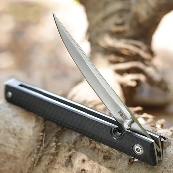 M390 Kapesní Nůž S Klipem-na Složce Mini Vysoká Tvrdost Skládací Nůž Přenosné Záchranné Outdoor Camping Nůž Lovecký Nůž