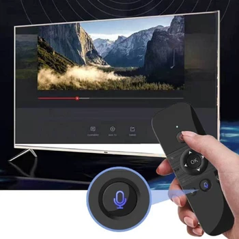 M8 Hlas Dálkové Ovládání Air Mouse 2.4 G Mini Bezdrátová Klávesnice IR Učení Gyro Sensing pro Android TV Box