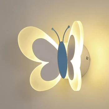 Macaron Butterfly Led Nástěnné svítidlo Svítidla Svítidla, Domácí Dekorace pro Obývací Pokoj Ložnice Zrcadlo Světlo Koupelna Svítidla Moderní