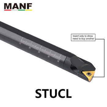 MANF CNC Soustruh 14mm 16mm S25S-STUCR11 Soustružení Nástroj pro Řezání Bar Toolholder TCMT Vložky Vnitřní vrtání nástrojové Držáky