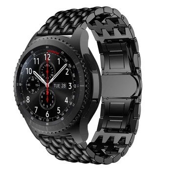 Metalová kapela, Pro Samsung Gear S3 Hranice/Klasické Chytré hodinky, doplňky, Náhradní watchband Pro Huawei watch GT zápěstí popruhy