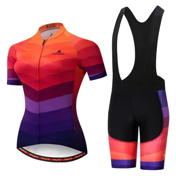 MILOTO Ženy jdou pro Cycling Sady Letní Cyklistické Jersey Set Cyklistické Oblečení MTB Prodyšné Cyklistické Oblečení ropa ciclismo hombre