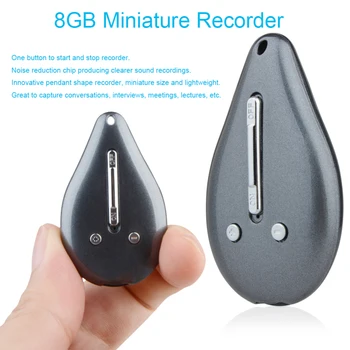 Mini Digitální Záznam Náhrdelník Pero Nahrávání Telefonních Přívěsek USB Rekordér M3 Mini USB 8GB Přívěšek Audio Hlasový Záznamník
