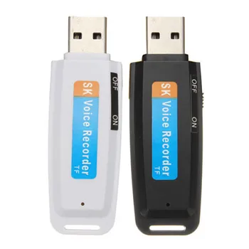 Mini U-Disk o Digitální Záznamník, USB 3.0 Flash Disků Maximální Podpora 32GB Paměťovou Kartu