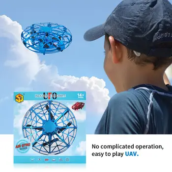 Mini Vrtulník RC UFO Drone Letadla Ruku Snímání Infračervený RC Quadcopter Elektrické Indukční Hračky pro Děti, USB Létající Hračka