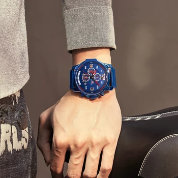 MINI ZAMĚŘIT Luxusní Značky Muže Hodinky z Nerezové Oceli Vodotěsné Quartz Módní Sportovní Hodinky Relogio Masculino Reloj Hombre