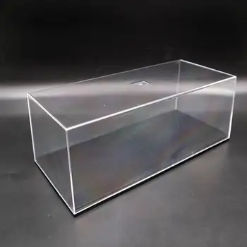 Model Hračky Auto Display Případě, Akrylové Boxy Transparentní Show, Prachotěsný s podstavcem 1/24 1/18 29cm